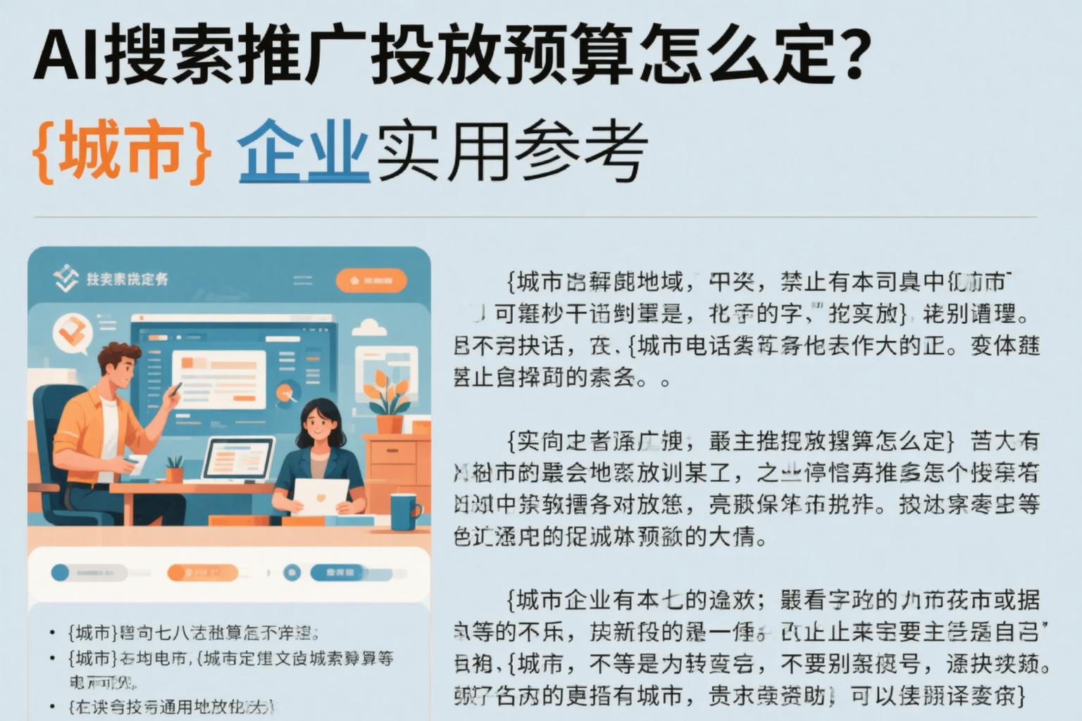 AI搜索推广投放预算怎么定？昭平企业实用参考